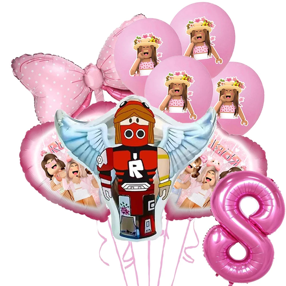 Roblox Birthday Number Balloon Set (32”)