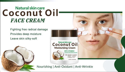 Dr. Meinaier Natural Coconut Oil Moisturizing Cream: Premium Vitamin E Skin Repair