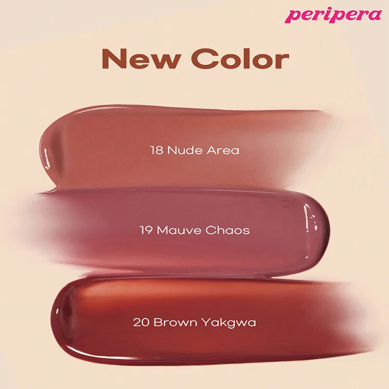 K-Beauty Glass Lip Gloss Tint,Watery Shine, 16H Moisture, Non-Sticky & Mask Friendly,Natural Plump Look