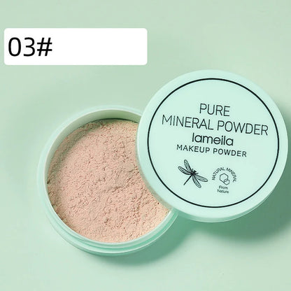 3-Color Loose Face PMatte Oil-Control Loose Powder | Long-Lasting Mica Setting Powder (6g)owder.