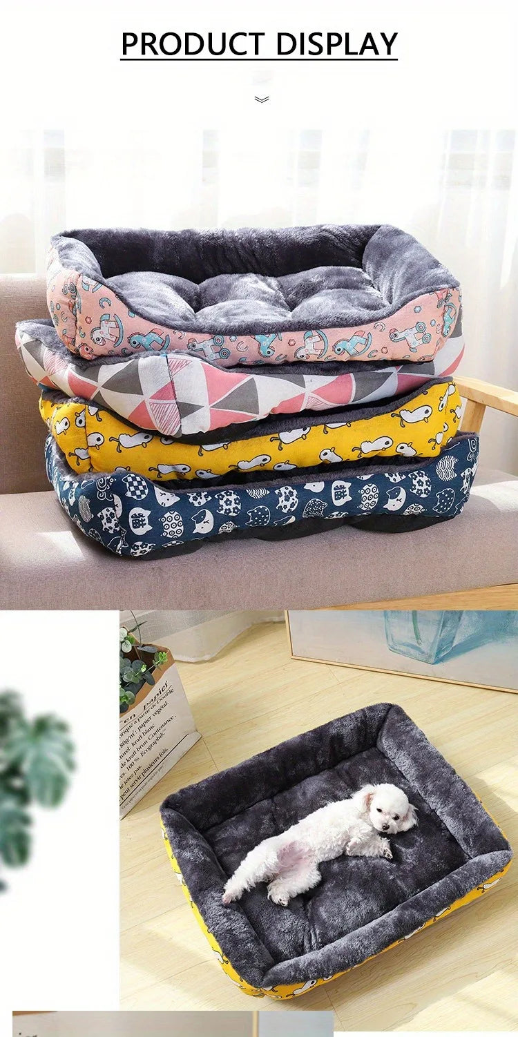 BeiYu Premium Pet Sofa Bed: Ultra-Soft Winter Lounger for Dogs & Cats