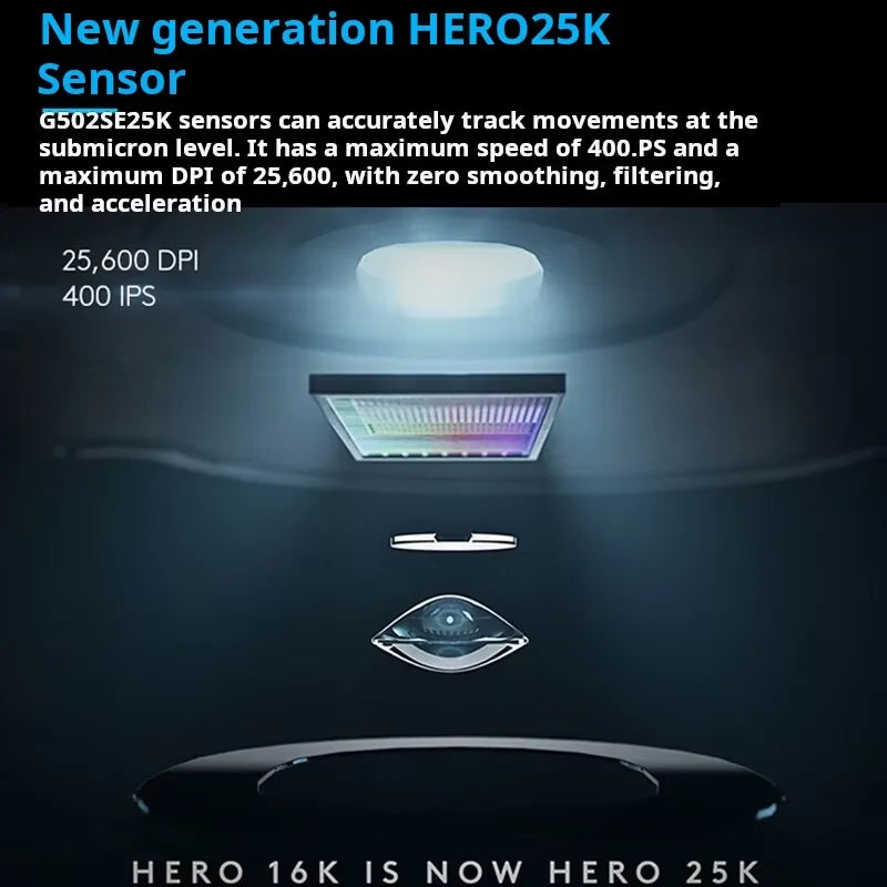 Logitech G502 HERO/G402 Sniper Gaming Mouse: RGB lighting and adjustable weights help you achieve precise wins in PUBG.