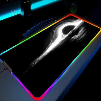 RGB Galaxy Milky Way Mouse Pad XXL 90X40 Carpet PC Gamer Computer Keyboard Desk Mat Anti-slip Mousepad Gaming Led Backlight Mats