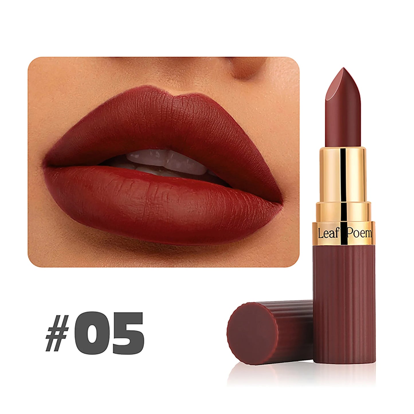 6 Color Matte Lipstick Velvet Dark Brown Lip Gloss Waterproof Lasting Pigments Makeup Nude Coffee Lip Stick Lips Makeup Cosmetic
