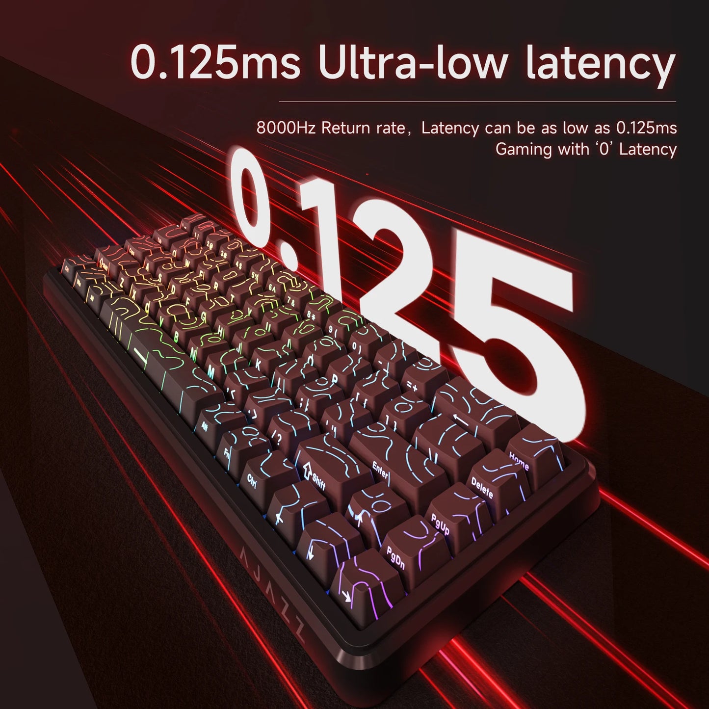AJAZZ AK680 MAX/V2 Mechanical Keyboard HE Hall Effect Switch 60% 8k/1K RGB Wired/Wireless Gaming Rapid Trigger Magnetic Keyboard