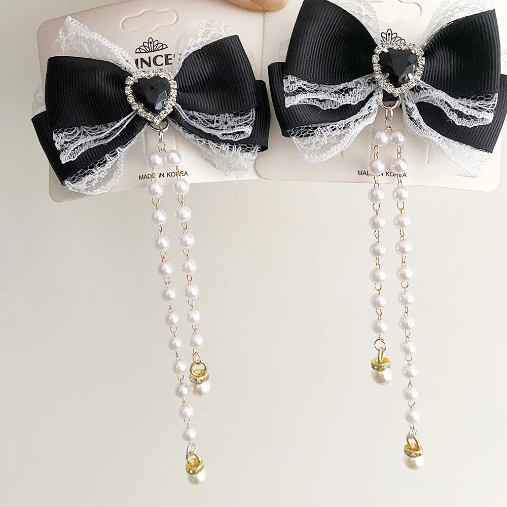 Lolita Hair Bow Clip Set.