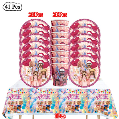 Pink Roblox Birthday Set 🎉🤖