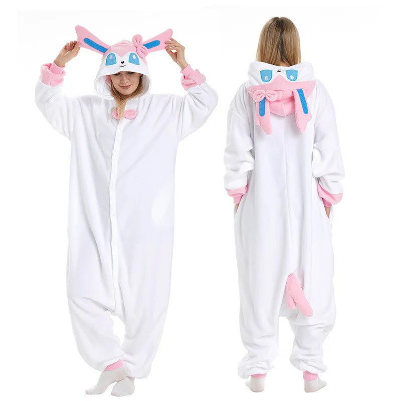 Pokemon Cosplay Costume Kigurumi Anime Onesie for Men And Women Gengar Funny Jumpsuit Halloween Christmas Party Outfit