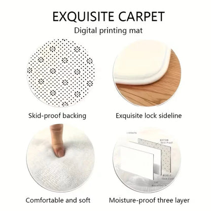 K-Pop Demon Hunters Golden Saja Boys Living Room Non-Slip Area Rug Soft Carpet for Bedroom Playroom Sofa,Home Decor Doormat