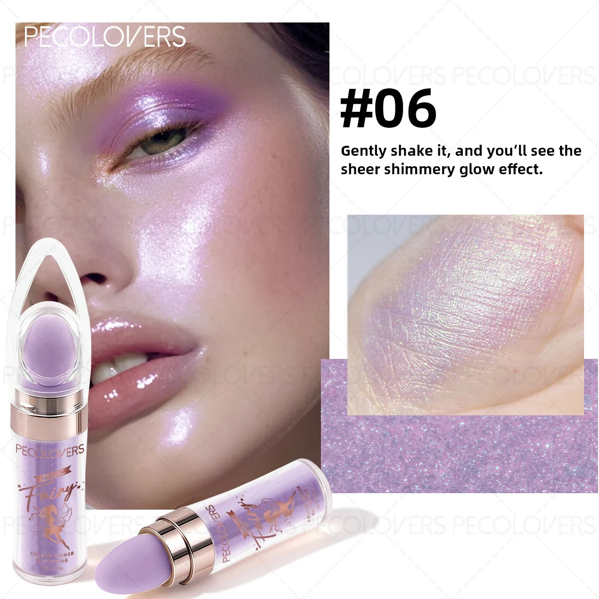 1PC Multifunctional Glitter Powder, Highlighter for Face, Body and Eyes, Brightening Glitter Powder,Suitable for Holiday Makeup