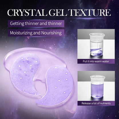 SADOER Starry Grape Collagen Eye Mask: 60pcs Anti-Dark Circle & Deep Hydration Patches