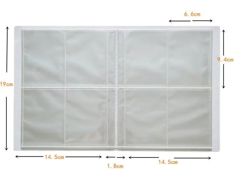 Pokemon Transparent Card Binder Album 4 Pocket 9 Pocket