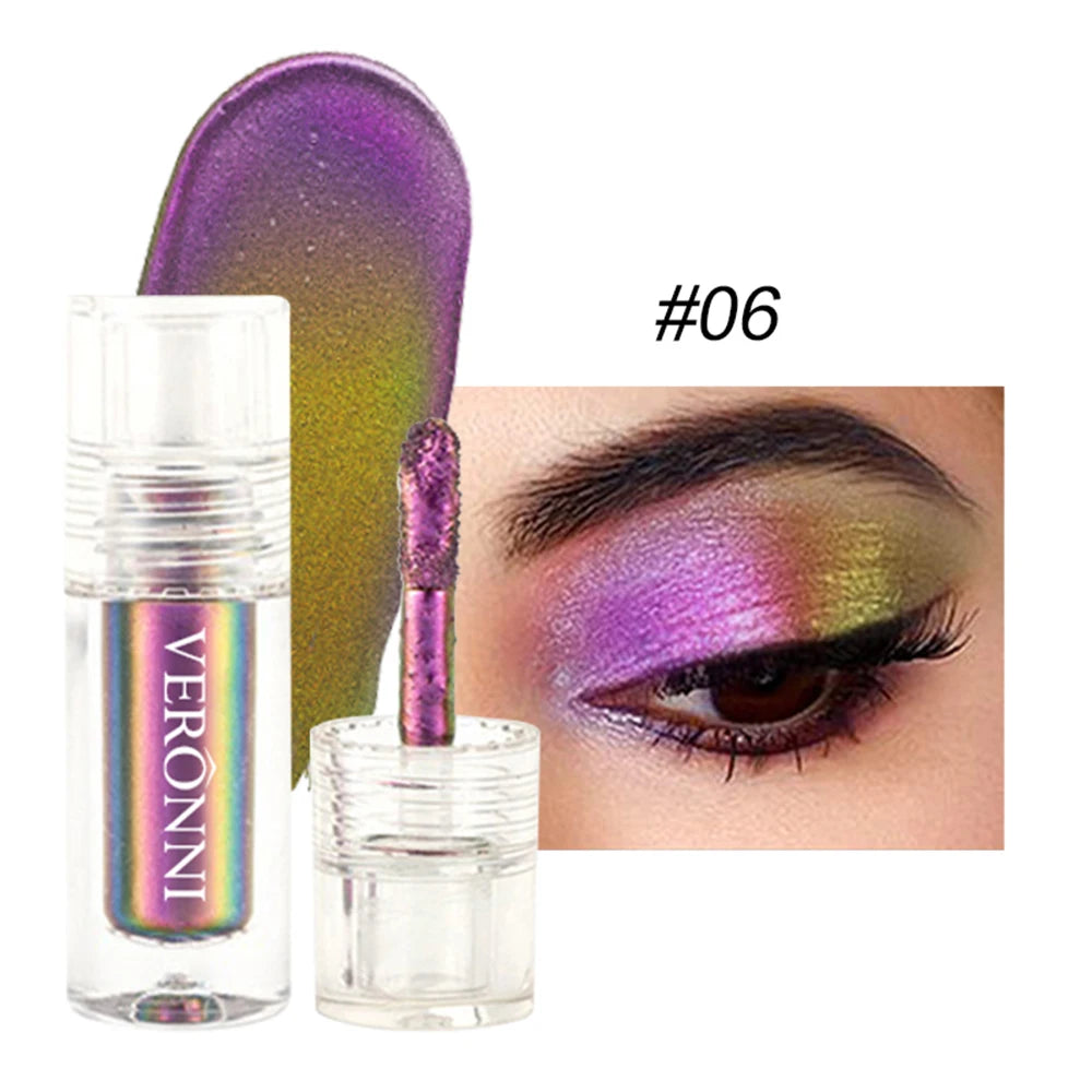 Chameleon Liquid Eyeshadow Long Lasting Multichrome Duochrome Eyeshadow Pigments Aurora Eyeshadow Glitter Makeup Party Cosmetic