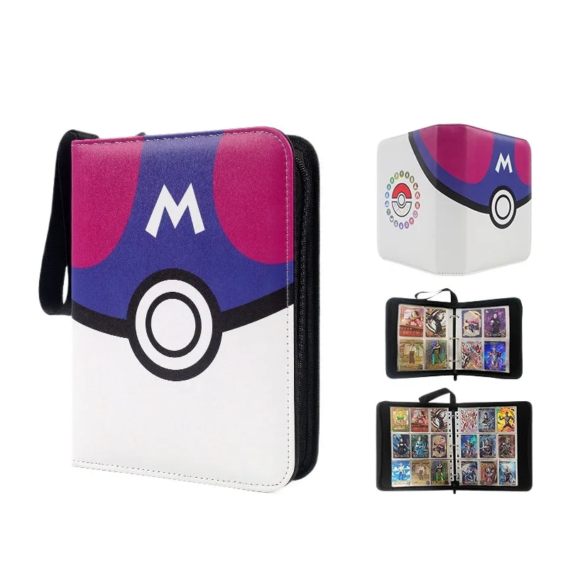 Pokemon Card Anime Figure Card Storage Bag Photo Album Collect Album Loose Leaf Pu Zipper Game King Fans Pikachu Card Pack Toys