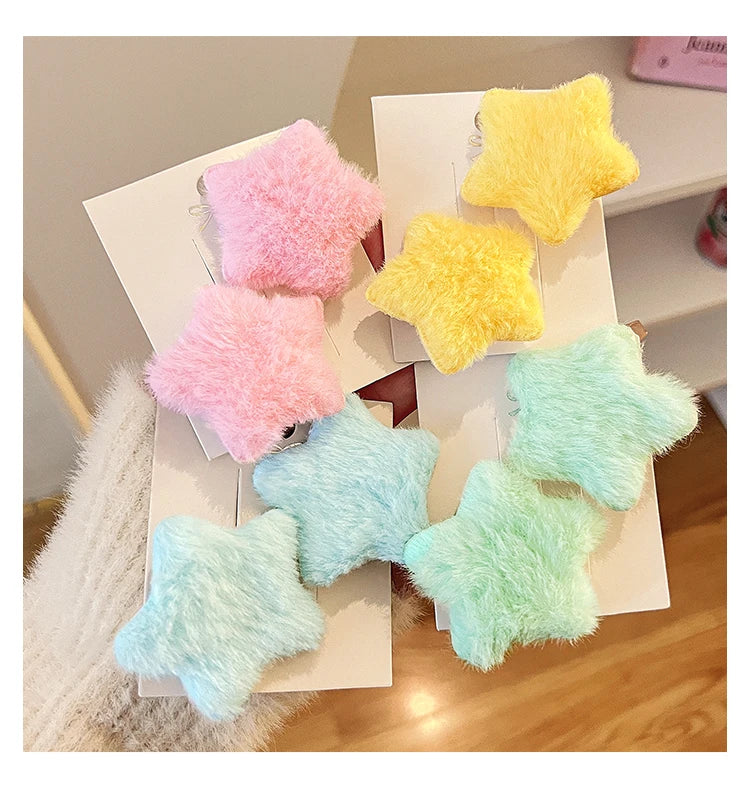 Plush Y2K Star Hair Clip.