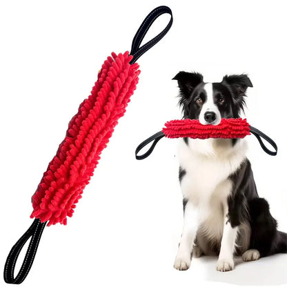 Dog Training Bite Stick Double Handle Interactive Toy Teeth Grinding Dog Training Stick Pet Dog Training Jute Sleeve Dog Toys