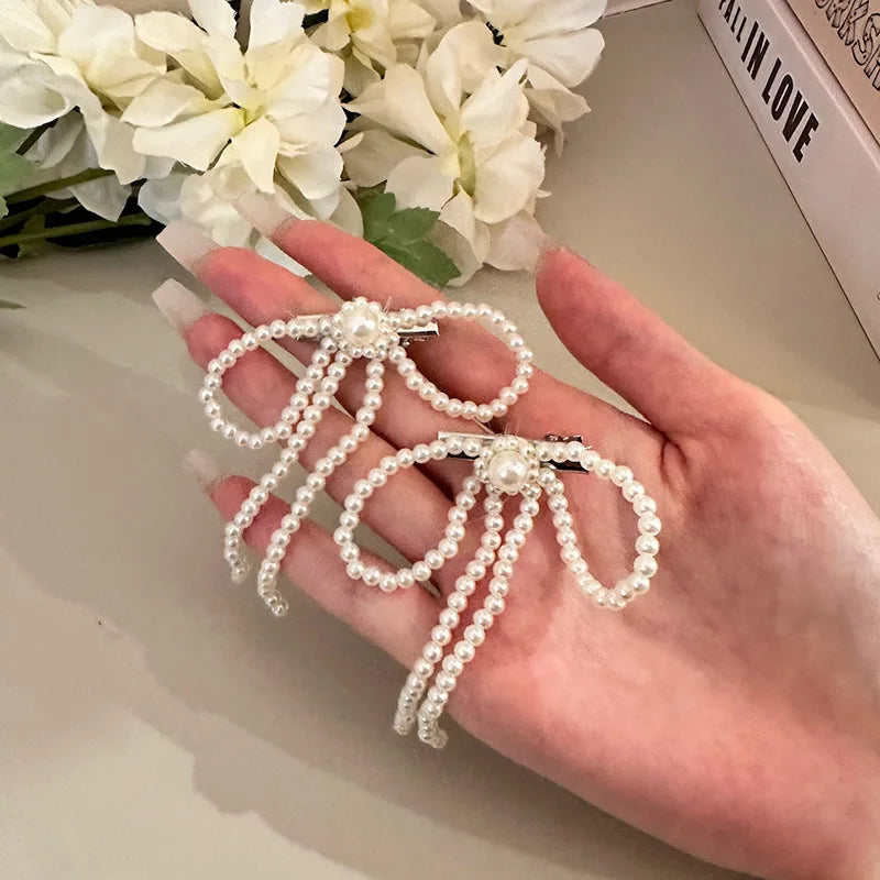 Embroidered Lace Hair Bow.