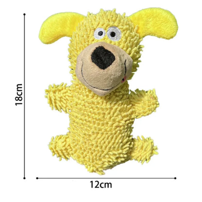 Durable Pet Dog Plush Toy for Small Breeds - Animal Shape Squeaky Chew Cleaning Toy for Chihuahua Yorkshire Bichon Puppies