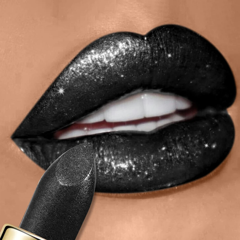 High Pigmented Shiny Lipstick,Stain Resistant,Long-Lasting,Glossy Waterproof Lipstick Shimmering Makeup Valentine'S Day Gift