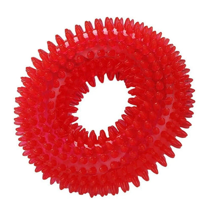Pet Chew Toy Soft Rubber Bite-resistance Bone Shape Teeth Grinding Chewing Toys for Small Dogs Training Pet Supplies