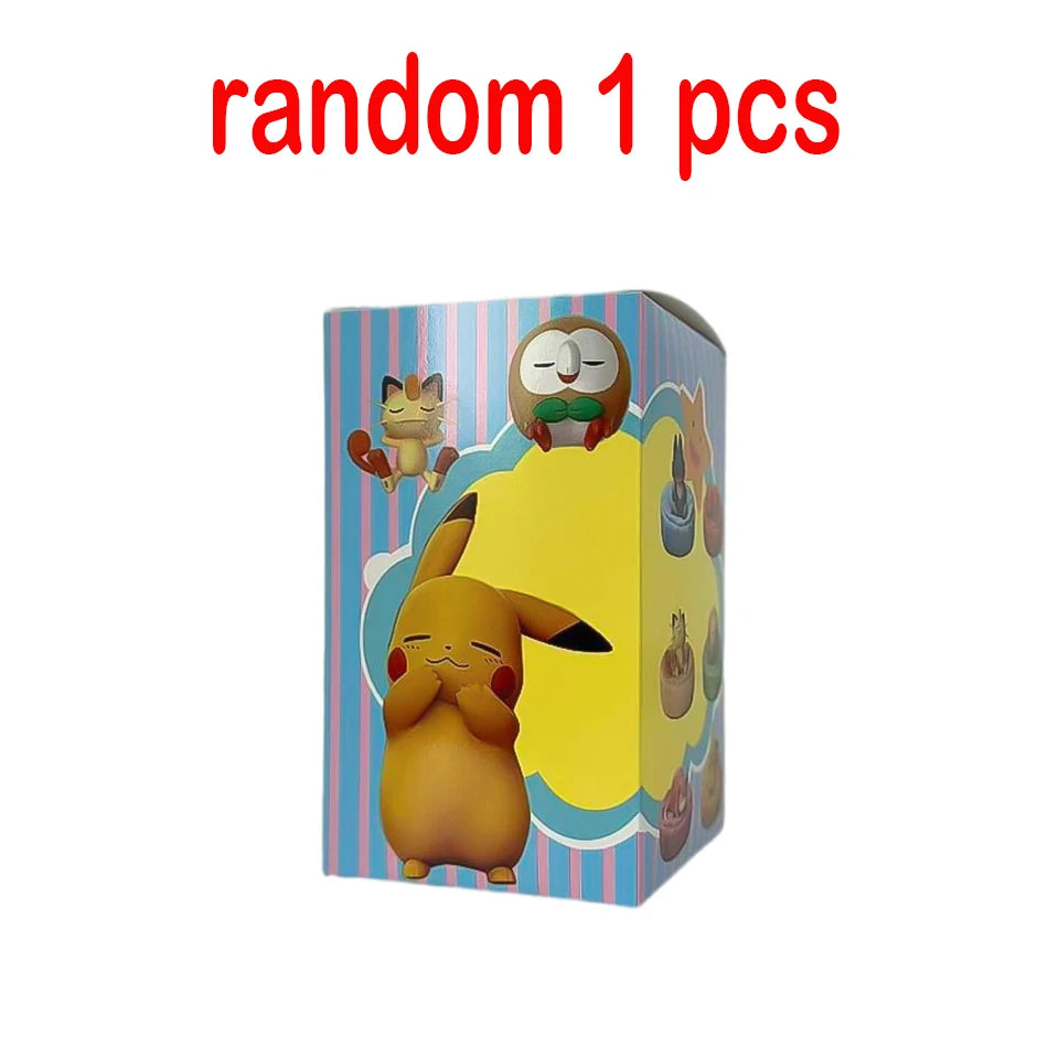Anime Pok é mon blind box Model Figure 1-12 pcs Pikachu sleep Series Interior Hand Sleeping Position Toys Gift for sfriends