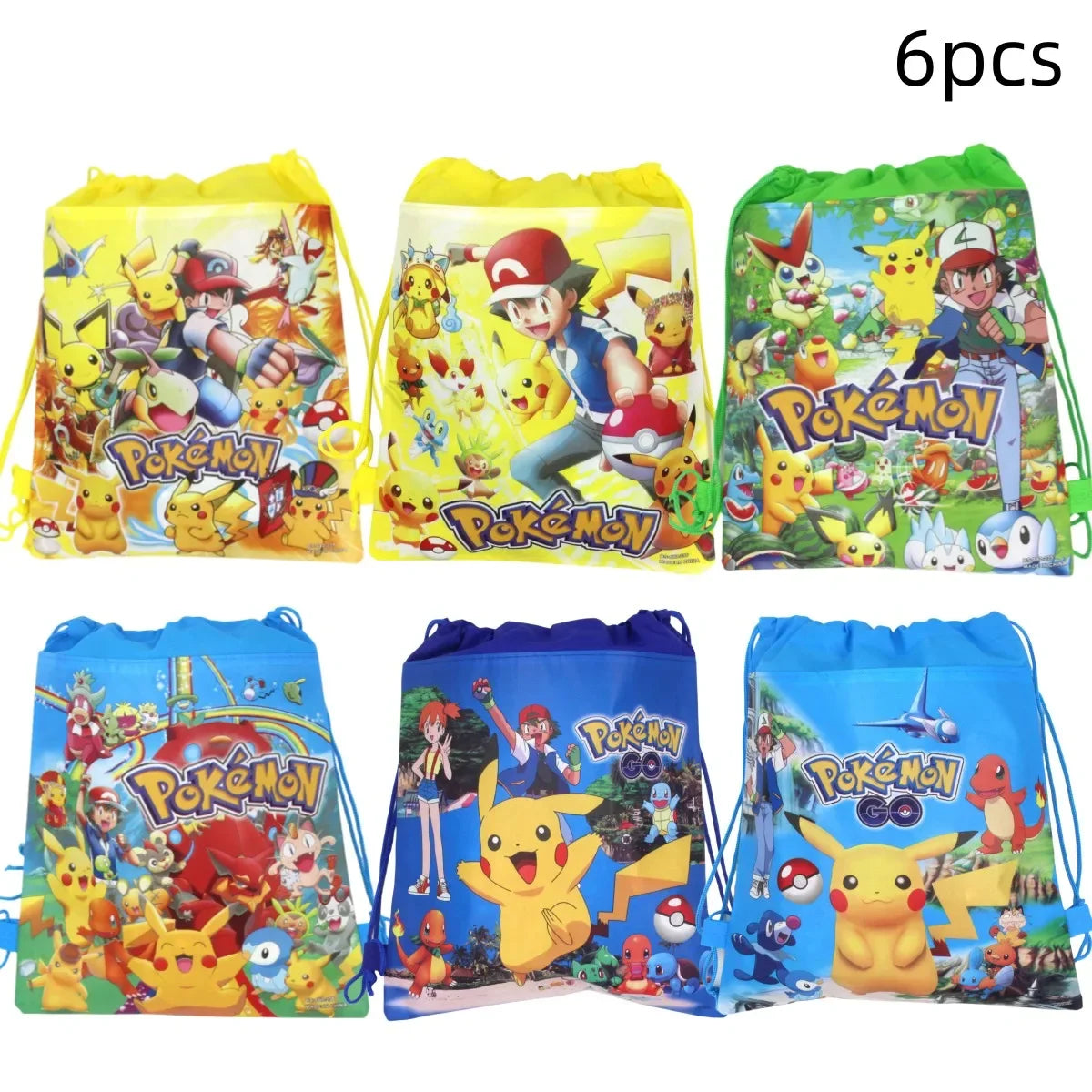 Pokemon Themed Cartoon Pikachu Birthday Party Children's Bag Balloon Decoration Paper Bag Cake Box Baby Shower
