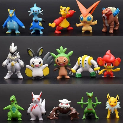 48/72/96/120/144pcs Pokemon Anime Action Toy Figures Doll Model Colletion Toys For Children