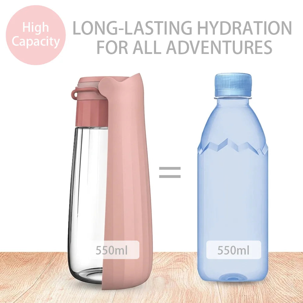 Portable Dog Water Bottle Foldable Pet Water Dispenser for Small Large Dogs Cat Leakproof Puppy Drinking Bowl for Outdoor Hiking