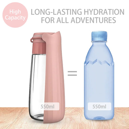 Portable Dog Water Bottle Foldable Pet Water Dispenser for Small Large Dogs Cat Leakproof Puppy Drinking Bowl for Outdoor Hiking