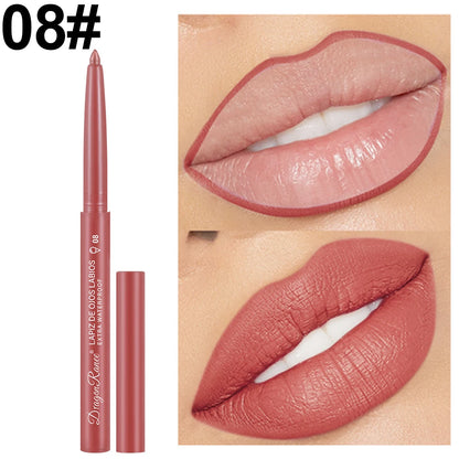 Dragon Ranee Automatic Rotating Lip Liner: Waterproof Matte Contouring Pencil