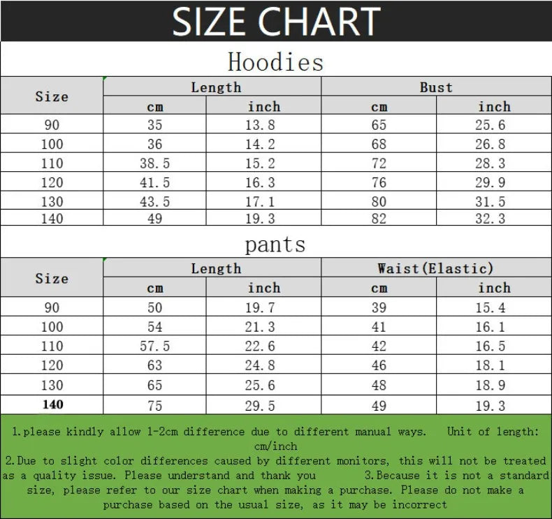 SPRING FALL New Style Kids Casual Sweatshirt and Sweatpant 2pcs Sets Girls and Boys O Neck Hoodies Set Child Tracksuit Disney
