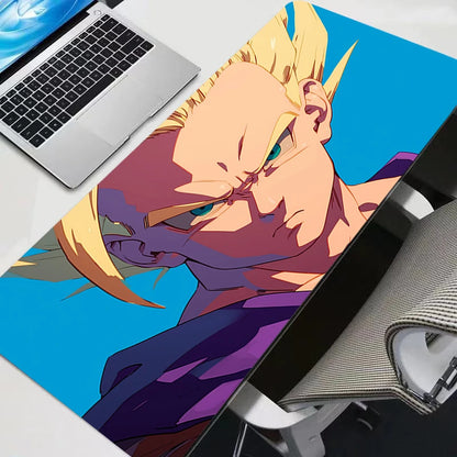 Gohan Dragon Ball Z Mouse Pad Large Gamer Gaming Accessories Speed Keyboard Rubber Lock Edge Desk Mat Laptop DBZ mousepad