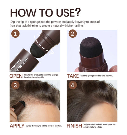 Lakerain Hairline Powder Filling Hair and Eyebrows Gaps Naturally Modify Long Lasting Holding Waterproof Sweat-proof Fine Powder