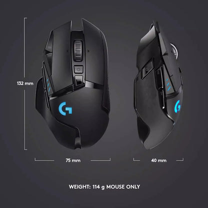Logitech G502/G502HERO/PRO X SUPERLIGHT/PRO X SUPERLIGHT 2SE RGB gaming mouse, dazzling lights, ergonomics, lightweight design