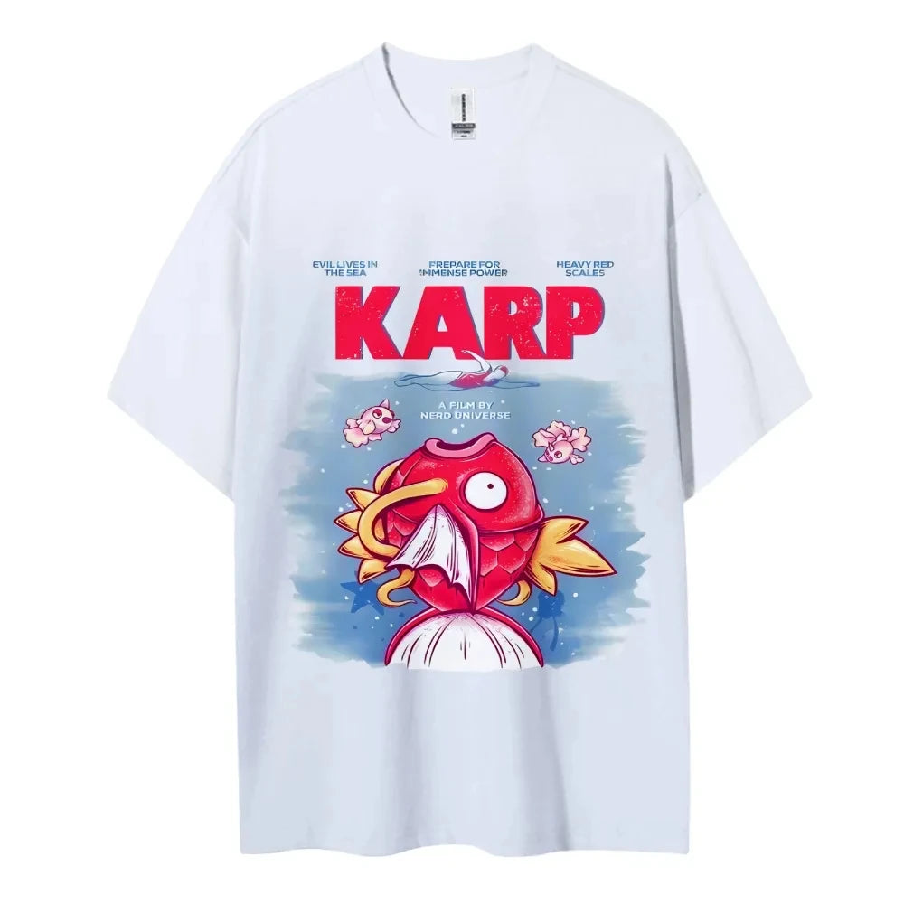 Pokemon T-shirt Men's Pure Cotton Casual  Round Neck T-shirt Short Sleeve Clothing Summer Sports Casual Short Sleeve Top