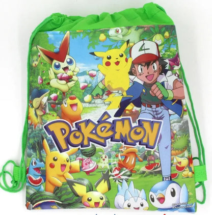 Pokemon Themed Cartoon Pikachu Birthday Party Children's Bag Balloon Decoration Paper Bag Cake Box Baby Shower