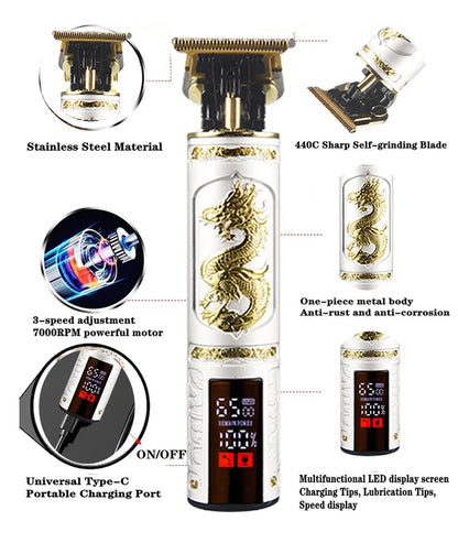 New In Hair Cutting Machine Clipper for Men Barber Shop Trimmer for Men Mower Men's Electric Shaver Haircut Beard Trimmer