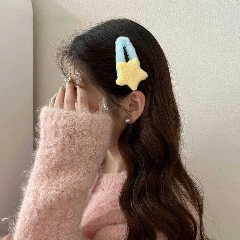 Y2K Star Hair Clips Set.