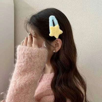 Y2K Star Hair Clips Set.