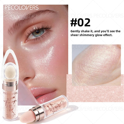 1PC Multifunctional Glitter Powder, Highlighter for Face, Body and Eyes, Brightening Glitter Powder,Suitable for Holiday Makeup