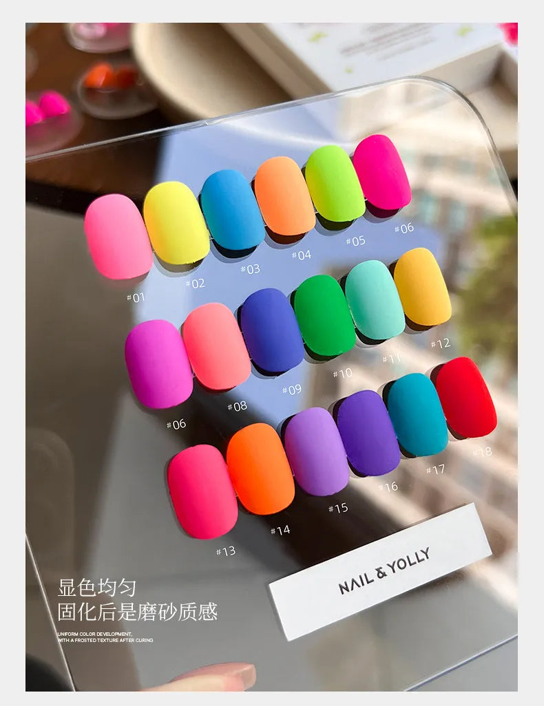 YOLLY 2026 New 18 Colors Multicolor Pat Pat Gel Fashion Long-Lasting High Quality Non-toxic UV Gel for Salon OEM/ODM Wholesale