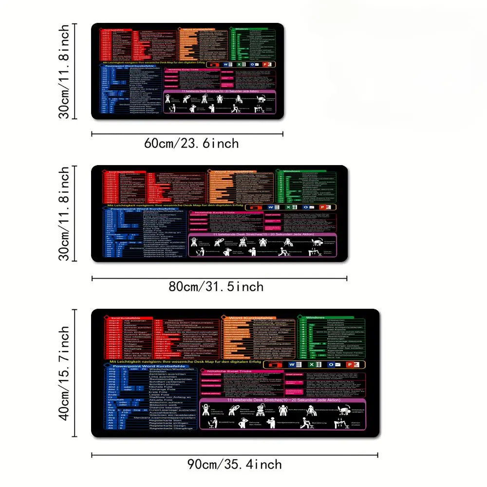 OfficeShortcut Desk Mat