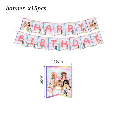 Roblox Birthday Party Decoration Set
