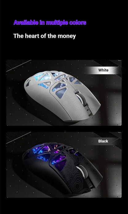 Furycube G11 1K Wireless Mouse Game Bluetooth The Third Mock Examination Paw3311 Lightweight Hollow Out Design Rgb Mouse Gift