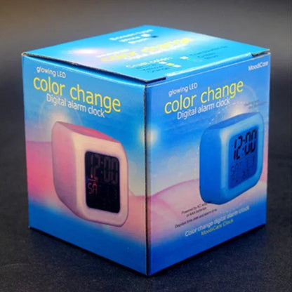 Anime Cartoon Pok é mon Cartoon Alarm Clock Creative Student 8x8x8cm LED Cube with Colorful Light Display Time Week Month
