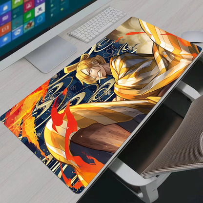 Mouse Pad Notbook Gamer Large Keyboard NonSlip Rubber Computer Carpet Desk Mat PC Gamer One Piece Sanji MousePad Youth Gifts
