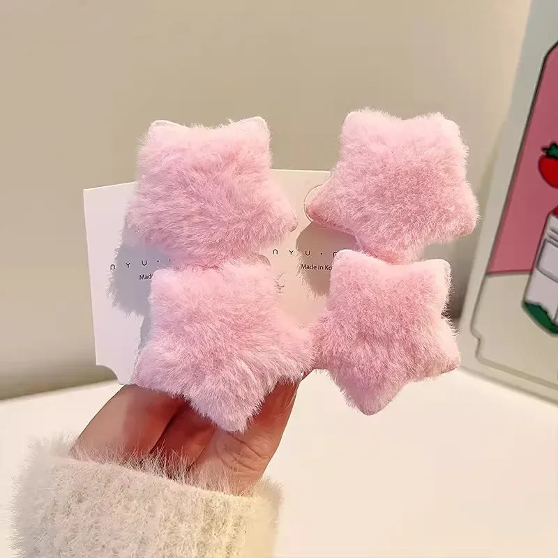 Plush Y2K Star Hair Clip.