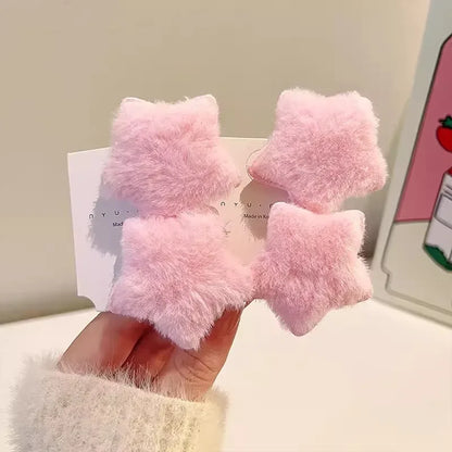 Plush Y2K Star Hair Clip.