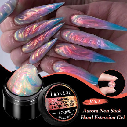 LILYCUTE 15ML Quick Extension Gel Nail Polish Nude Milk White Color Finger Prolong Acrylic Crystal Construction Hard Gel Varnish