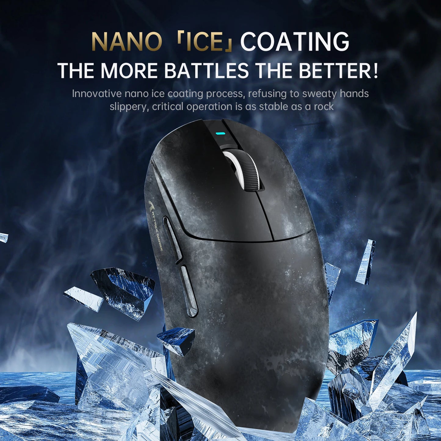 Attack Shark X8Ultra Gaming Mouse & Wireless 8K Receiver,Bluetooth Wireless Connection,PAW3950MAX Sensor,42000DPI,Type-C